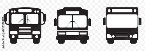 Bus icon set. bus vector icon, Bus icon vector for web and mobile app. bus sign and symbol. transport symbol, transport icon. car vector illustration for web design, isolated on white background EPS10
