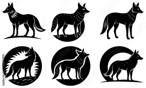 Coyote Silhouette vector