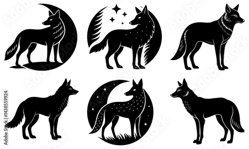 Coyote Silhouette vector