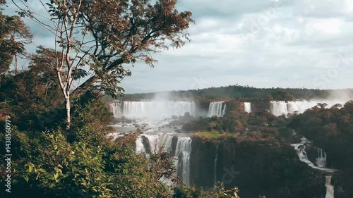 Iguazu Falls view from the Brazilian side. A nature wonder