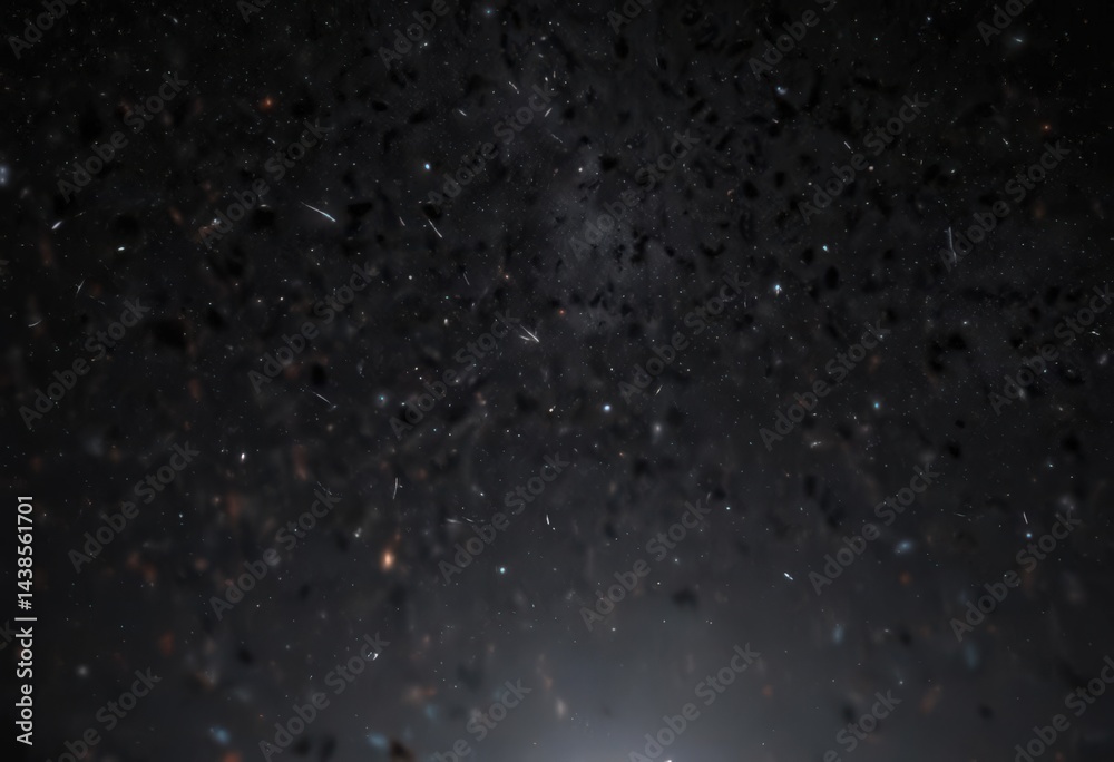 Fototapeta premium Diamond-like stars scattered across a deep, inky black night sky , cosmic dust, sky, astrophotography