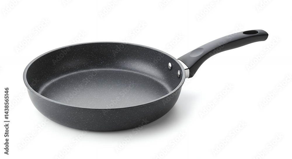 Dark gray frying pan isolated Dark gray frying pan isolated
