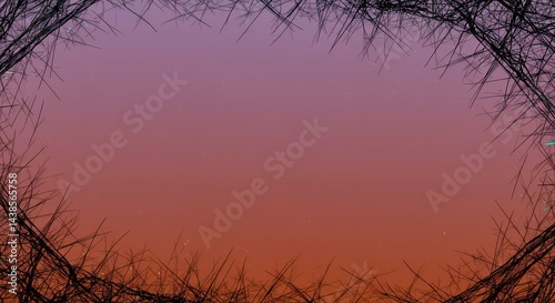 Abstract Frame with Gradient Background