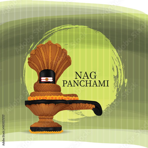 Creative shivling for happy nag panchami festival