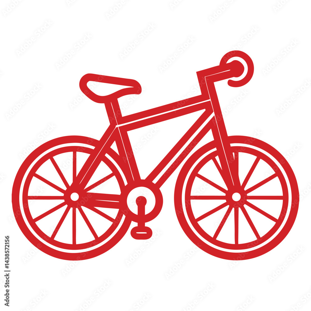 Fototapeta premium bicycle vector on white background