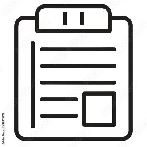 vector icon of document
