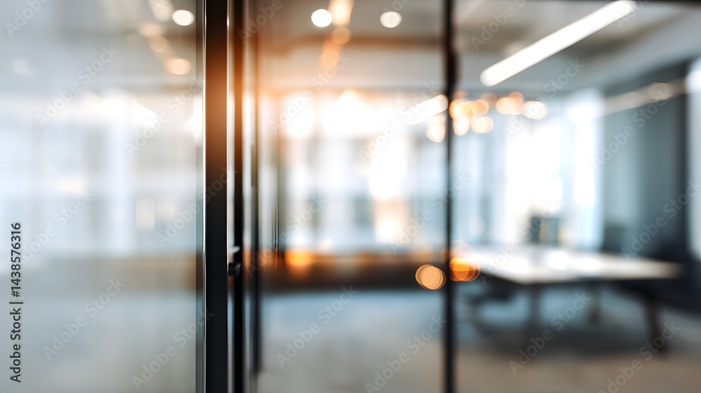 Dynamic meeting space with blurred office interior modern design professional environment perspective Dynamic meeting space with blurred office interior modern design professional environment perspective