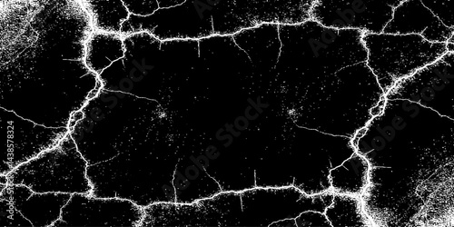 high-resolution grunge texture featuring a distressed black background with visible dust, scratches, and subtle cracked wall effects. The texture should have an aged, worn-out look.