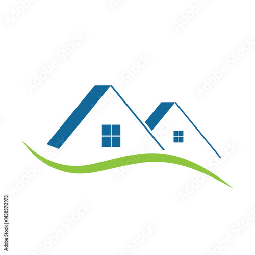real estate icon vector illustration template design