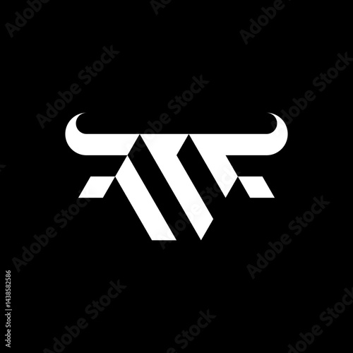 letter M bull logo