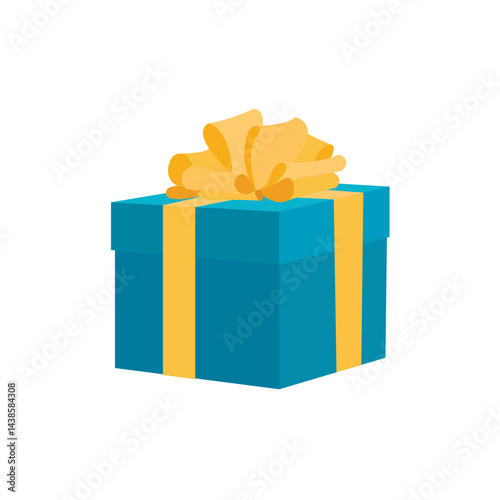 Gift box bow emoji present illustration vector birthday ribbon symbol sign icon