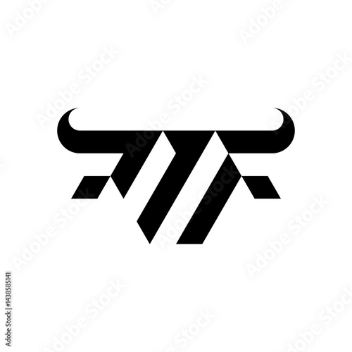 letter M bull logo