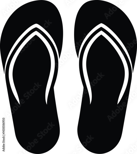 flip flops isolated on white