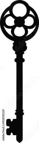 black and white column with clipping path