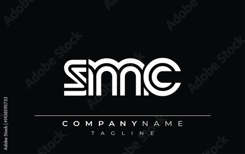 Quadro su tela SMC Creative Unique Modern Letter Logo Design