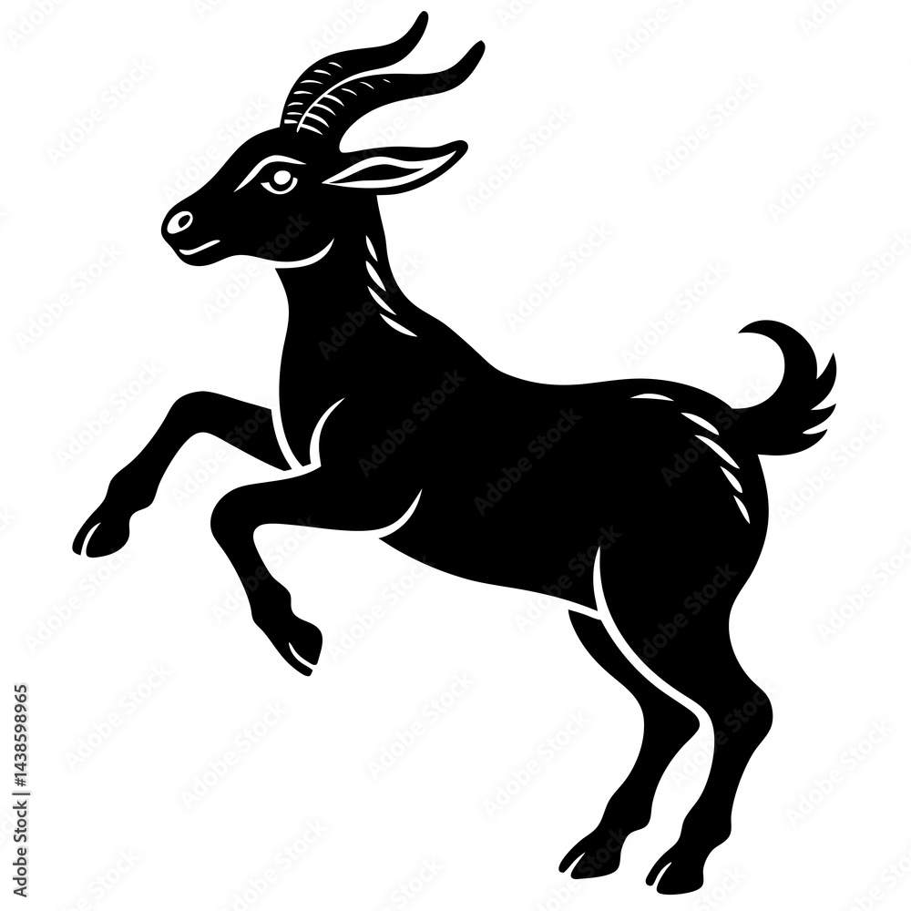 Fototapeta premium deer silhouette vector