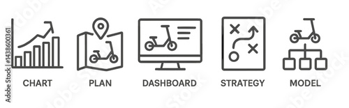 Visual representation of data analytics for bike-sharing services at a transportation planning meeting in urban setting