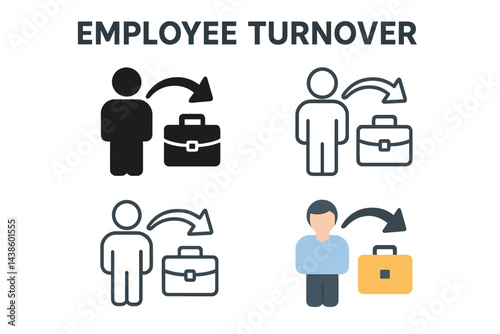 Understanding employee turnover through visual representation of transitions and changes in the workforce dynamics