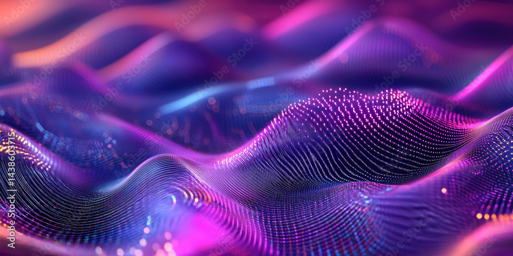 Glitchy Digital Waves with Futuristic Aesthetics Creating a High-Tech and Dynamic Background Glitchy Digital Waves with Futuristic Aesthetics Creating a High-Tech and Dynamic Background