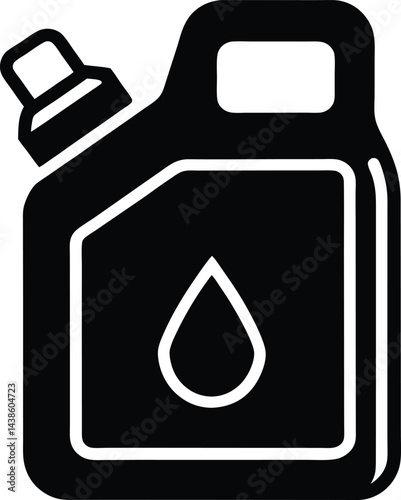 simple fuel canister icon