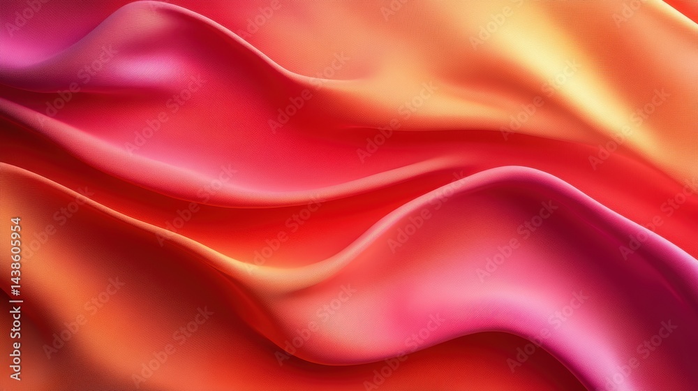 Fototapeta premium A detailed fabric folds background with realistic shadows and soft texture