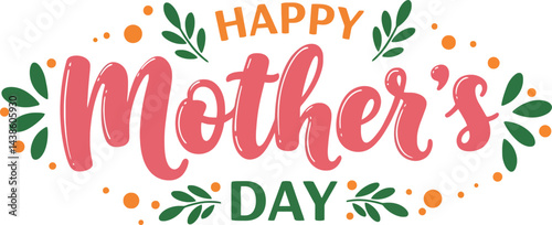 MobileA Whimsical Celebration of Maternal Love: Honoring Happy Mother’s Day with Pink Elegance, Green Leaves, and Heartfelt Joy