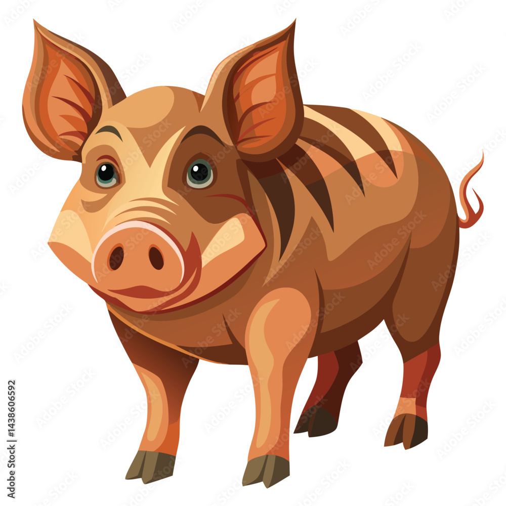 Obraz premium Pig Vector 