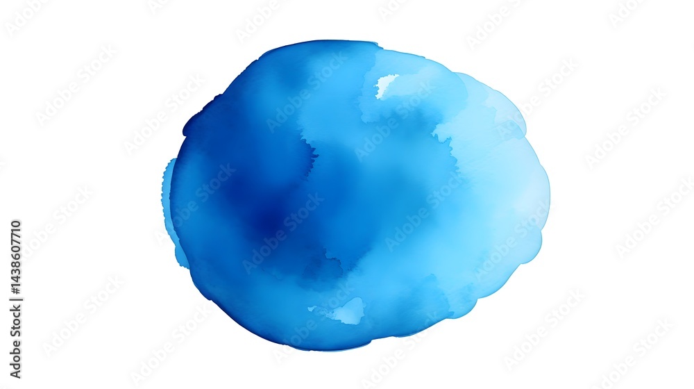 Bright blue color spot isolated on white background - Professional Quality Image Bright blue color spot isolated on white background - Professional Quality Image