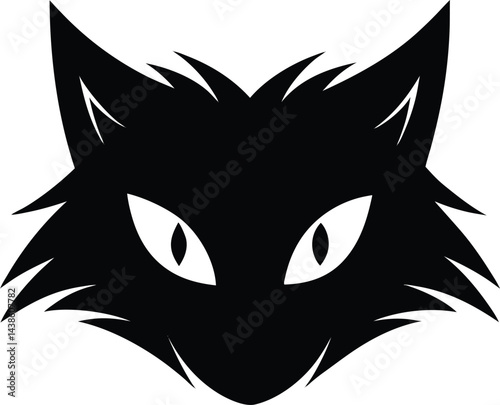 simple werewolf eye glowing icon 