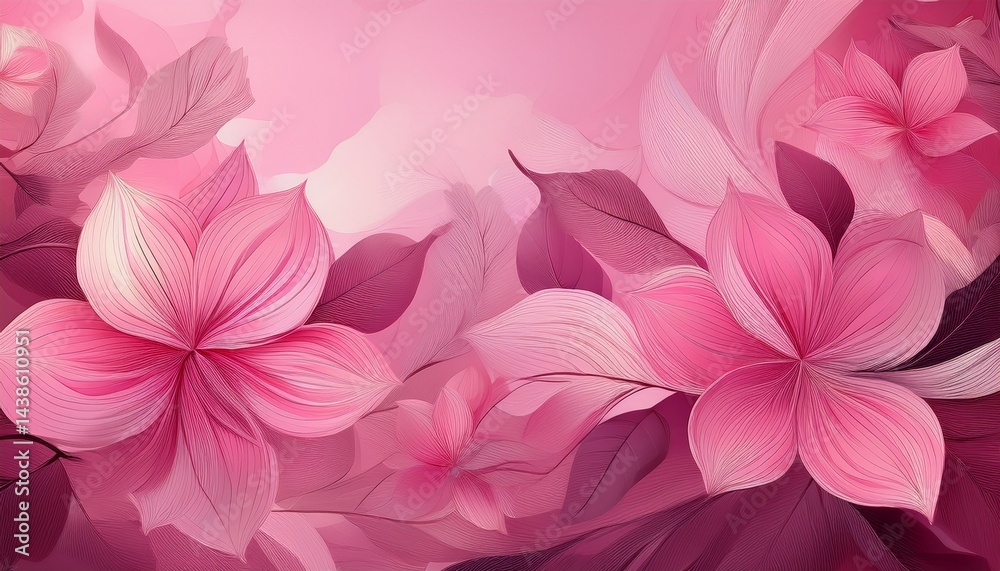 Fototapeta premium floral background abstract pink background