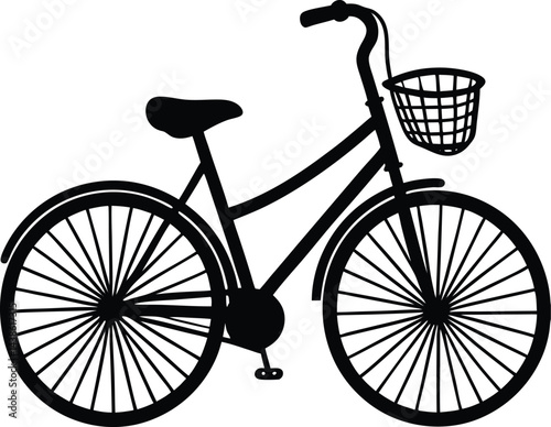 vintage bicycle vector illustration