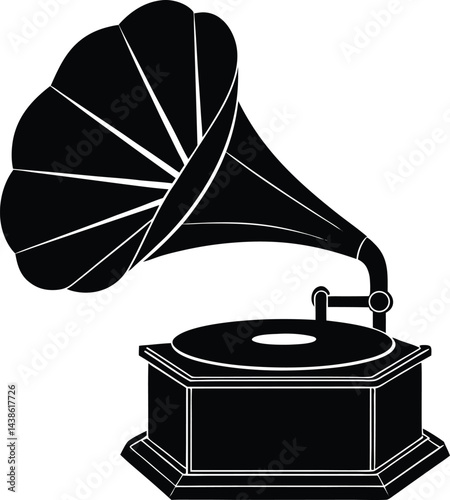 old vinyl gramophone