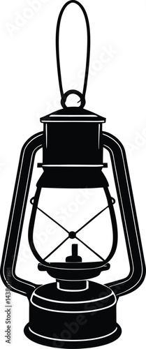 old lamp isolated on white