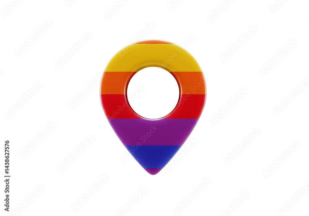 Rainbow Map Location Pin on Transparent Background
Rainbow Map Location Pin on Transparent Background