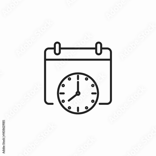 appointment time icon sign vector