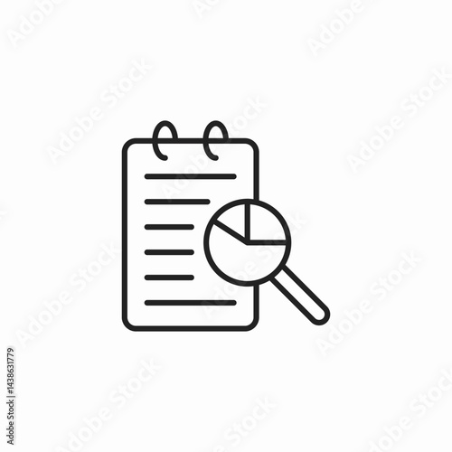 data analysis icon sign vector