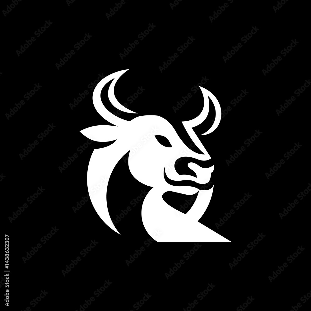 Obraz premium letter Q bull logo