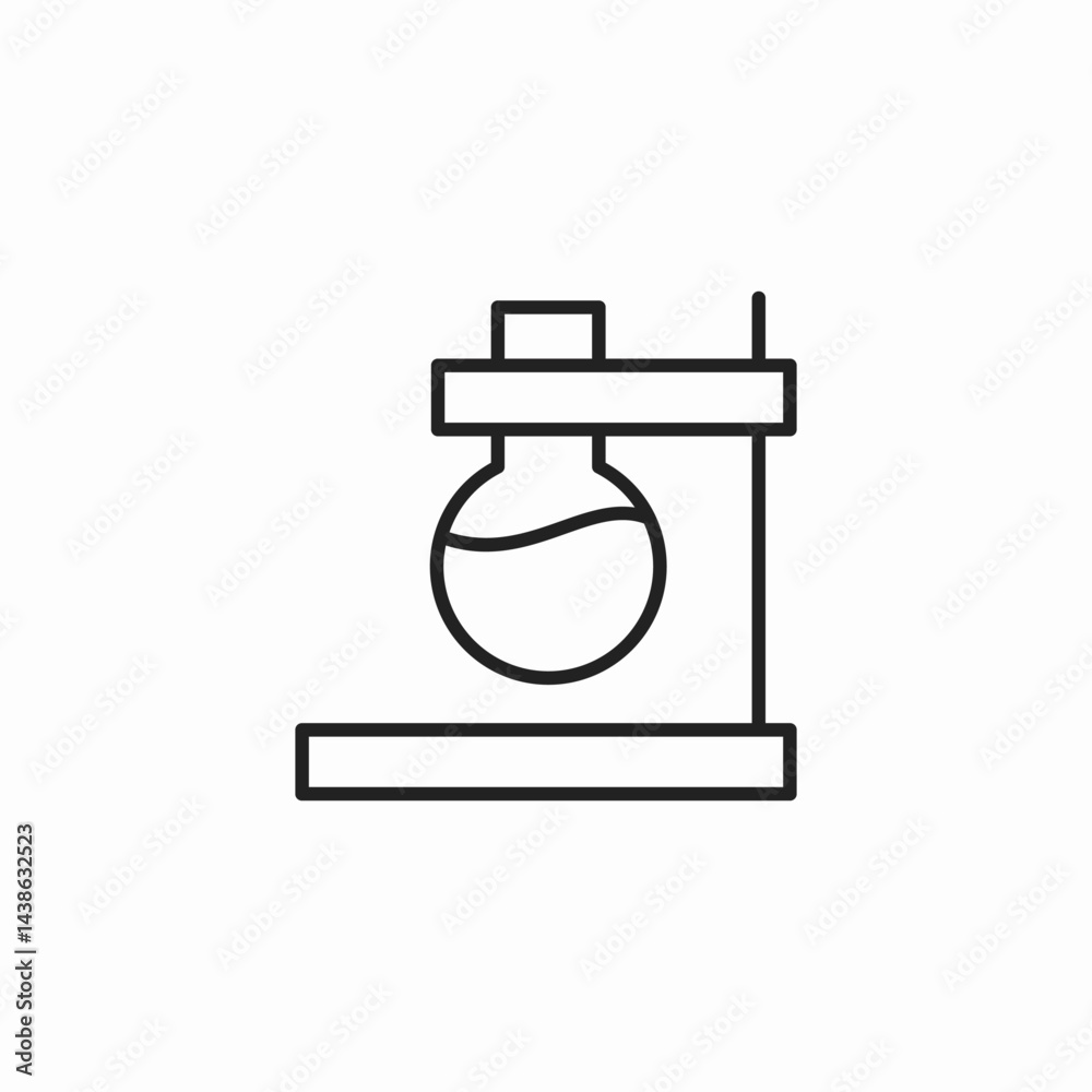 distillation apparatus icon sign vector distillation apparatus icon sign vector