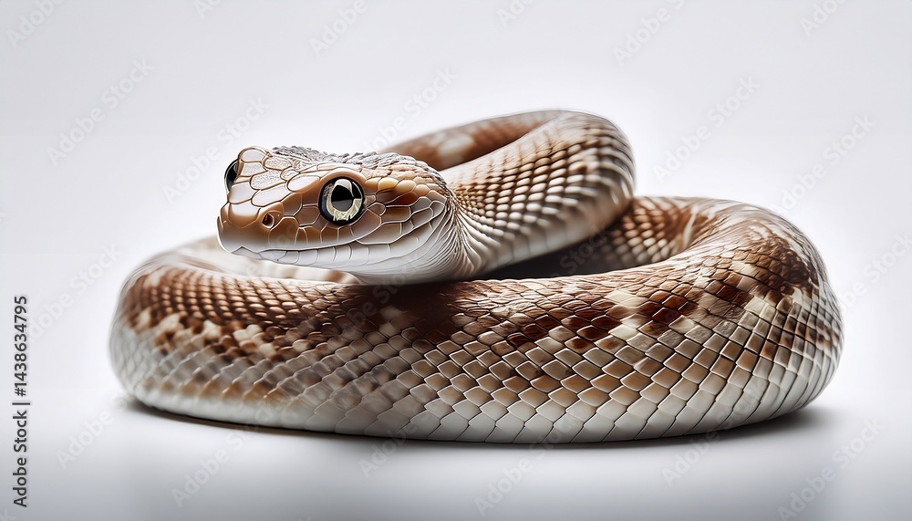 Fototapeta premium Snake, isolated, white background