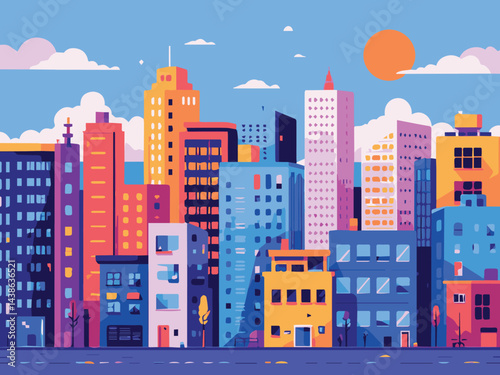 modern city landscape