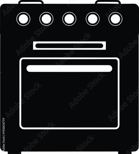 oven vector art illustration