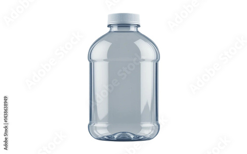 empty bottle isolated on white, bottle of water