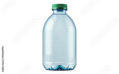 empty bottle isolated on white, bottle of water