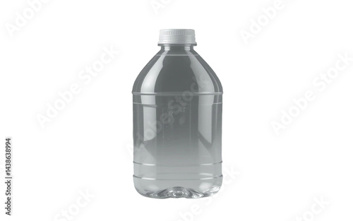empty bottle isolated on white, bottle of water