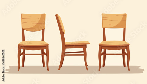 Custom wooden chairs crafted, clean lines showcasing design, craftsmanship