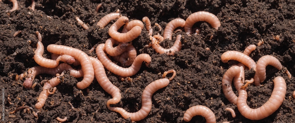 worms in the ground, earth gardening