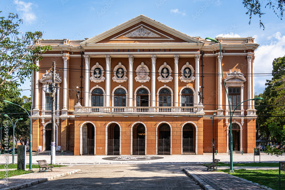 The Theatro da Paz, Peace Theater at Belem, in the state of Para, in Brazil.