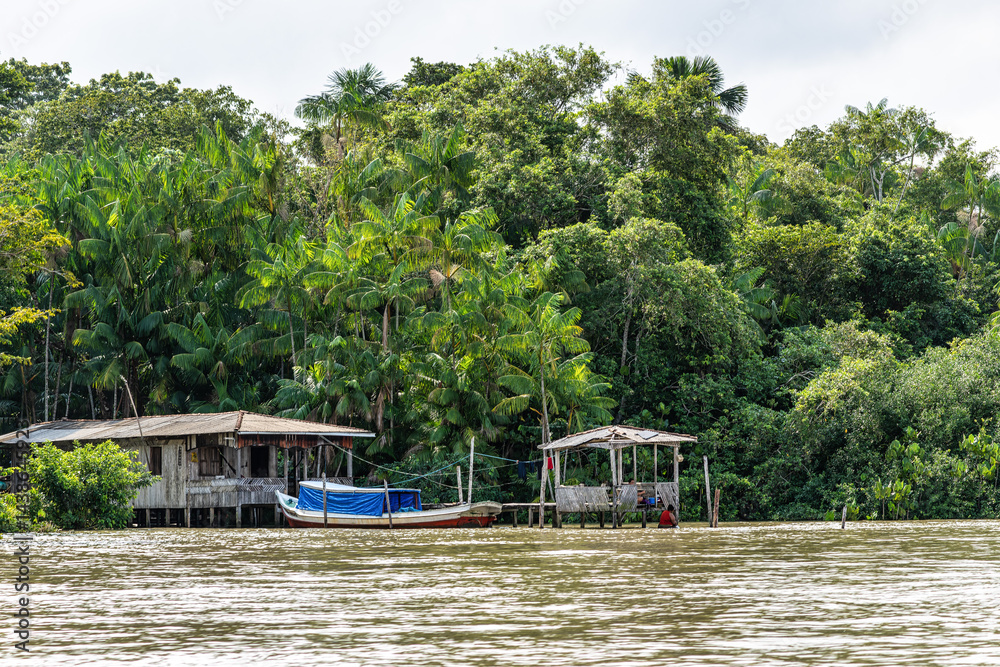 River boat tour on the Guama River at Belem do Para, a city on the north area of Brazil.