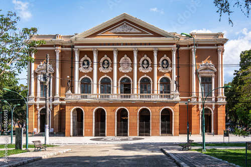 The Theatro da Paz, Peace Theater at Belem, in the state of Para, in Brazil.