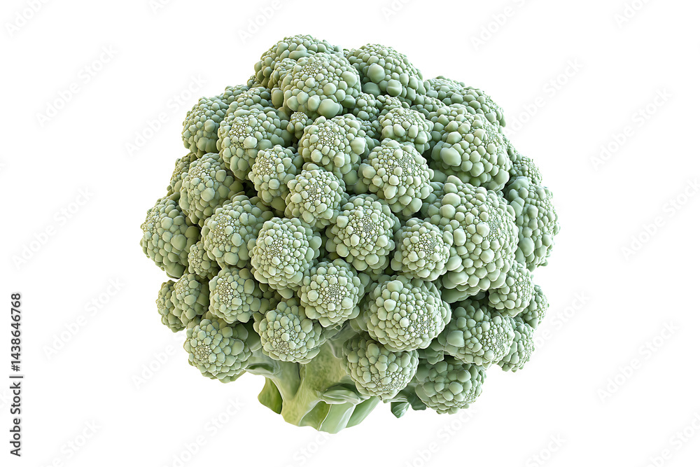 3D illustration of fresh green broccoli highli isolated on transparent background. 3D illustration of fresh green broccoli highli isolated on transparent background.